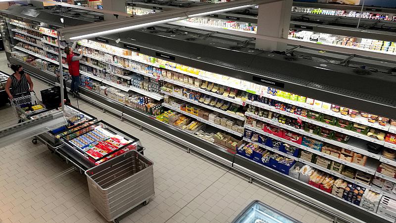 Einzelhandel mit Lebensmitteln verzeichnet Umsatzeinbruch