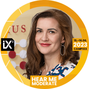CAMPIXX 2023 Moderatorin Anna Pianka von der ABAKUS Internet Marketing GmbH