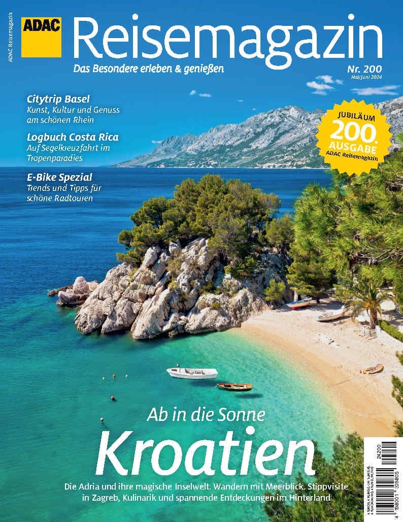 Zum Jubiläum geht es nach Kroatien: ADAC Reisemagazin widmet dem Traumziel in seiner 200. Ausgabe fast 60 Seiten
