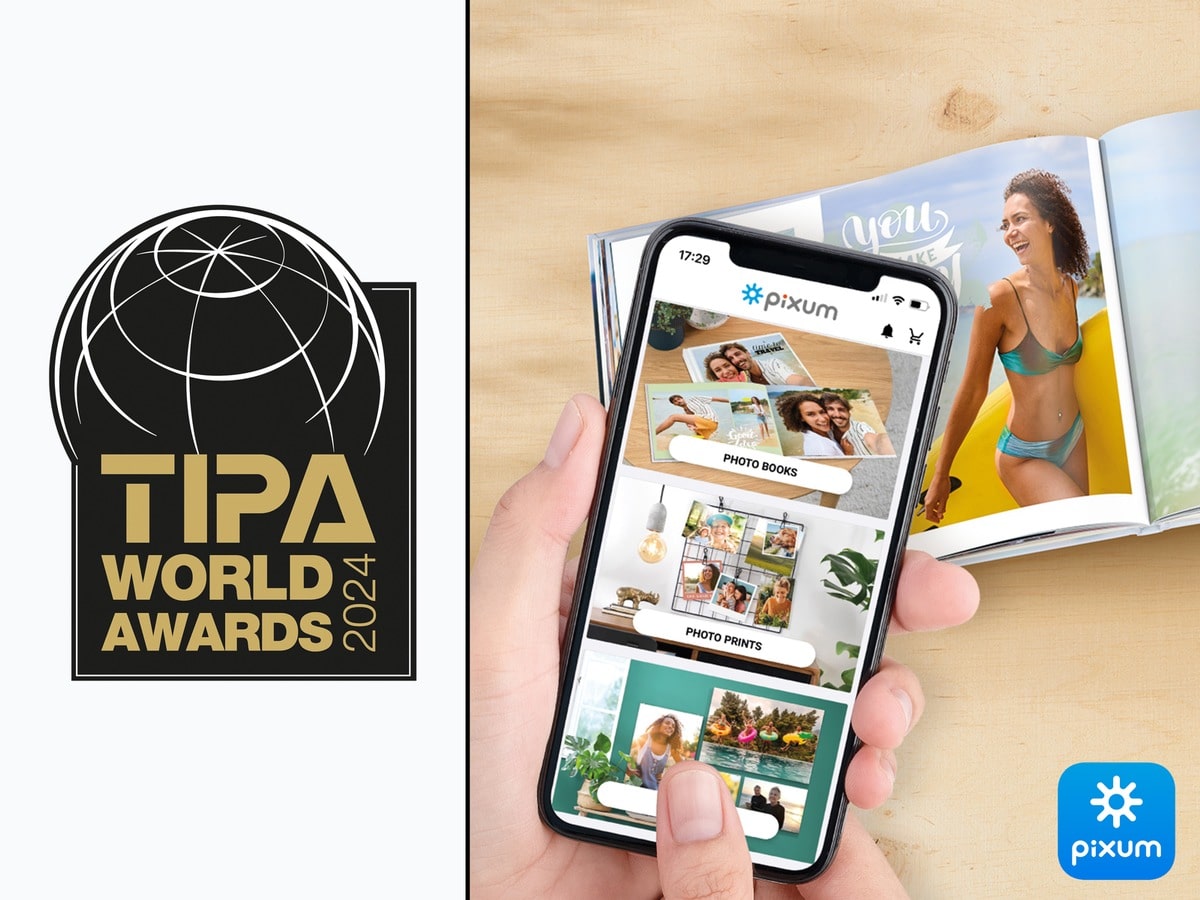Pixum App gewinnt TIPA World Award 2024 als beste App für Fotoprodukte
