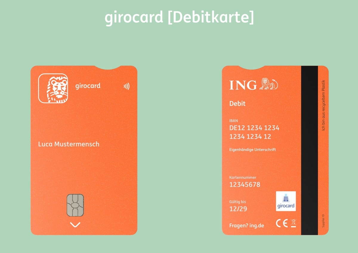Bezahlkarten der ING Deutschland erhalten neues Design – Nachhaltigkeit und Barrierefreiheit im Vordergrund